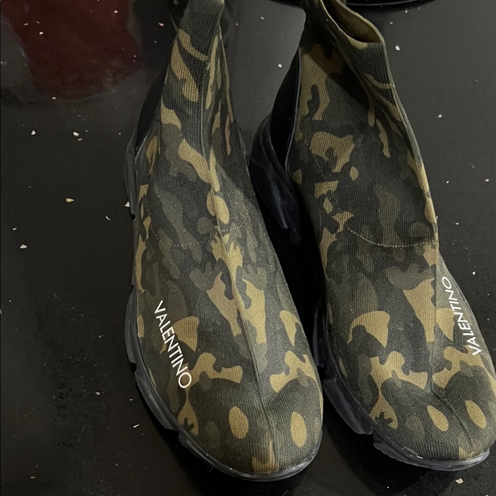 Valentino Camouflage Sock Sneakers